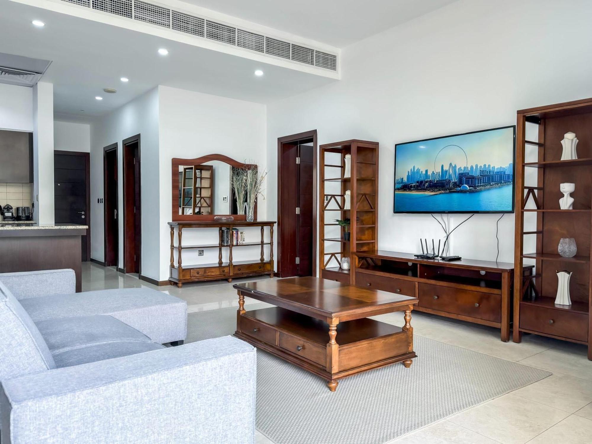 Modern Beachfront 1Br Apartment - Tiara Residence Dubaj Exteriér fotografie
