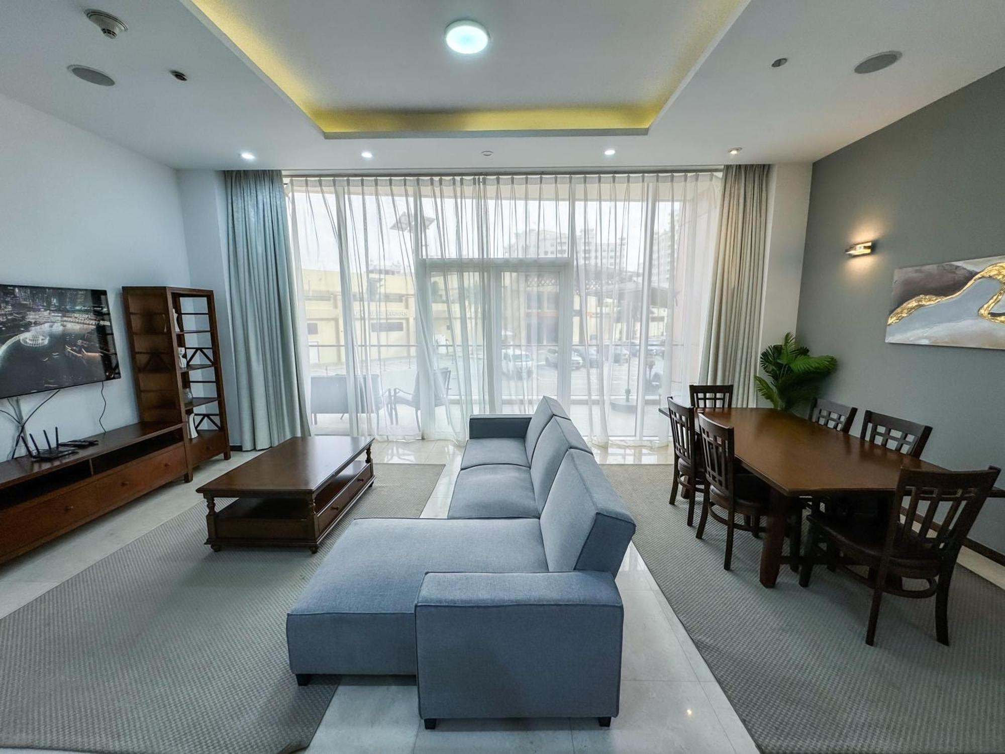 Modern Beachfront 1Br Apartment - Tiara Residence Dubaj Exteriér fotografie